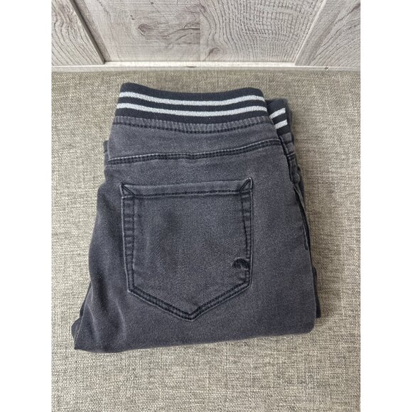 Jordache Girls Black Skinny Jeans With Striped Elastic Waistband Size 14 Slim - Picture 4 of 8